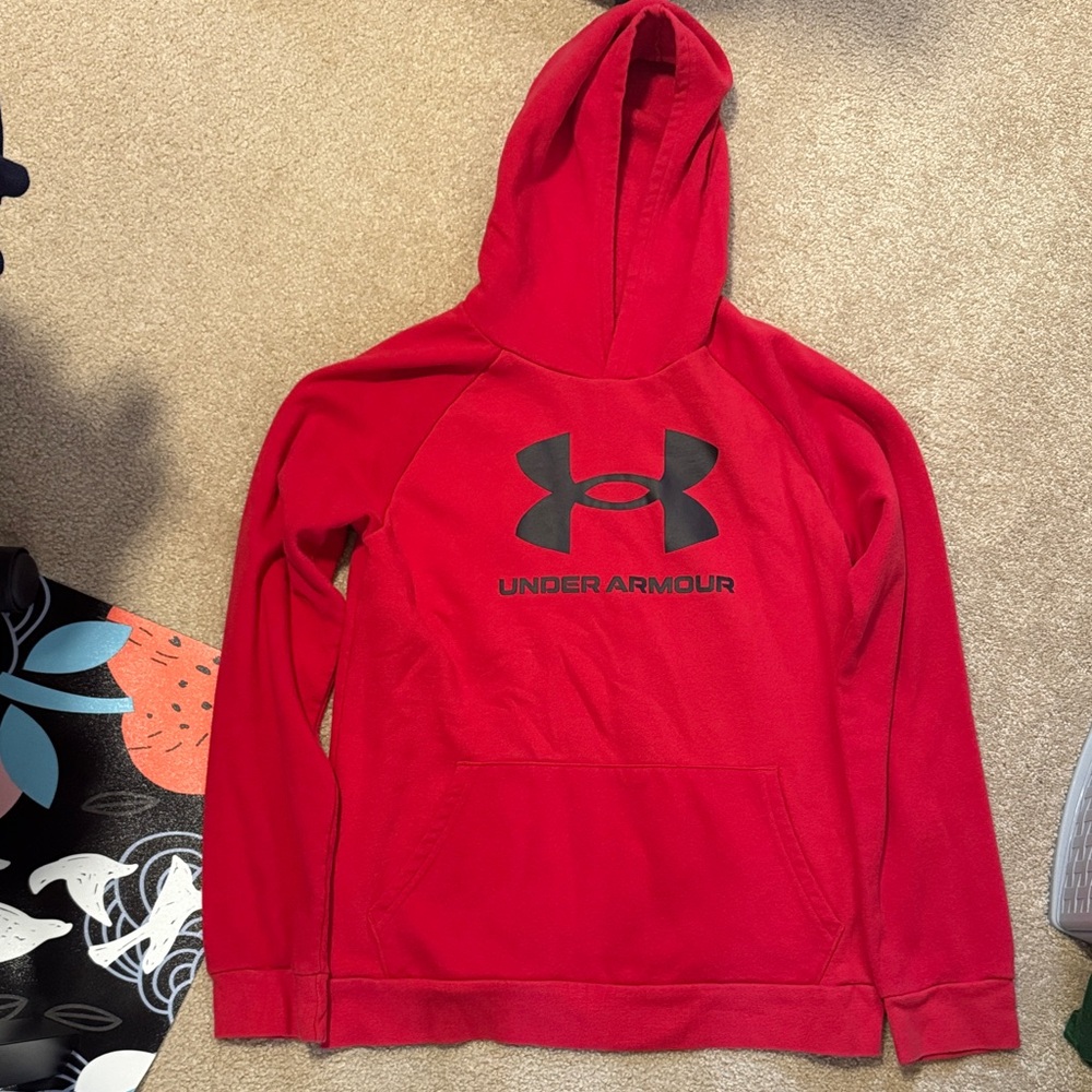 Under Armour Kids Red Pullover Hoodie